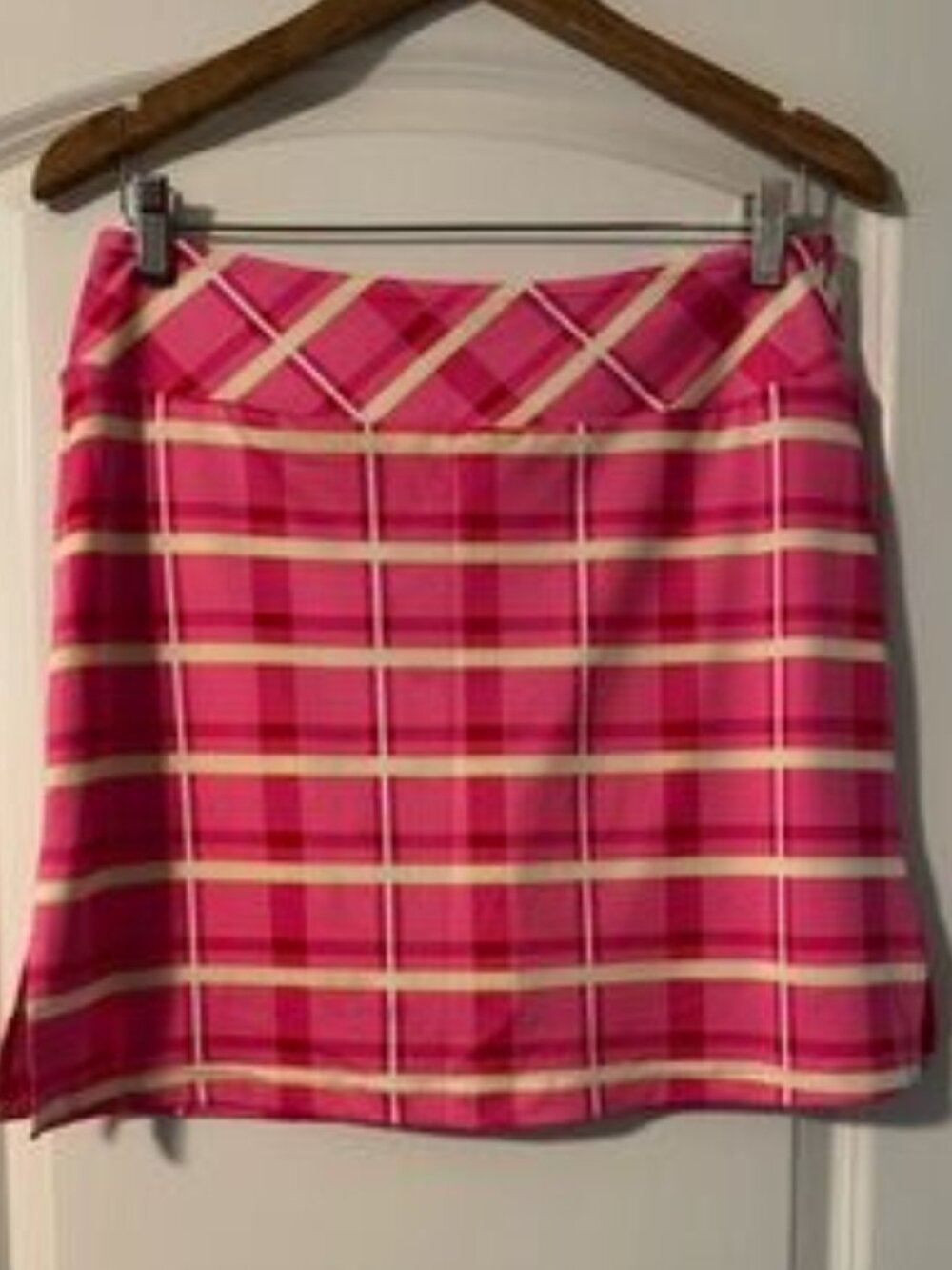 Pink Plaid Women's Golf Skirt